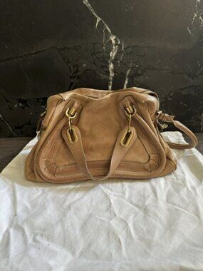 Chloe Medium Paraty Bag in "Blush" textured leather